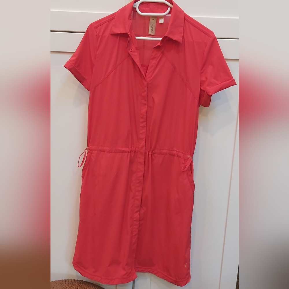 Indyeva Kilim Red Shirtdress